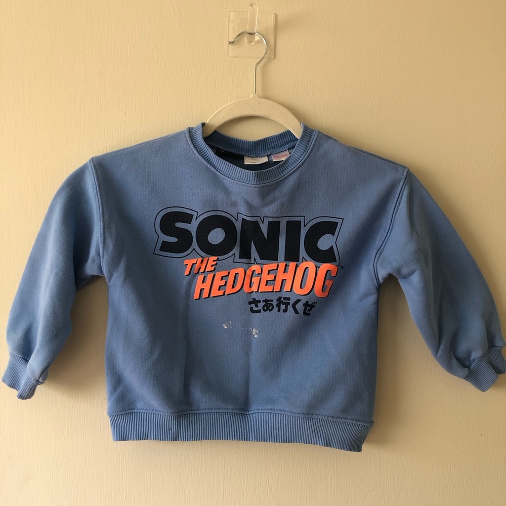 SONIC HEDGHOG BOY SWEATER